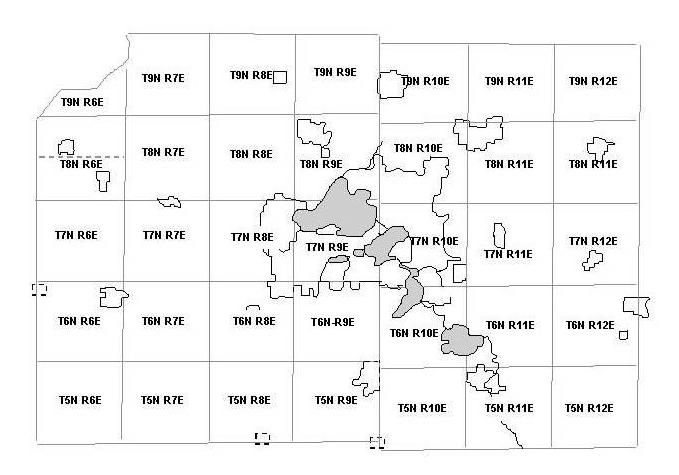 Dane County Township Map Dane County, Wisconsin - Townships